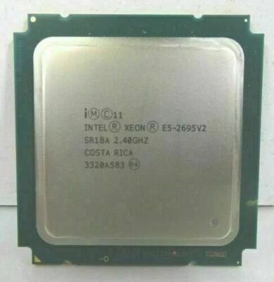 Intel Xeon E5-2695 V2 2.40 GHz SR1BA 12 Cores 24 Threads LGA2011 CPU Processor - Image 1 of 4