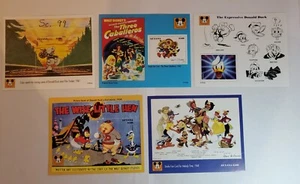 Disney 5 Souvenir Stamp Sheet -MNH DONALD DUCK THE THREE CABALLEROS - Picture 1 of 2
