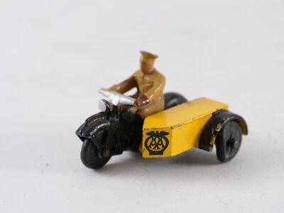 Dinky Toys GB No. 44B Motor Cycle Patrol AA Motorcyclist Bike - Image 1 of 4