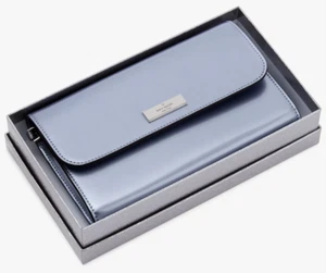Kate Spade Kenzie Medium Flap Wristlet Wallet Candied Flower Blue KJ015 NWT $199 - Picture 1 of 8