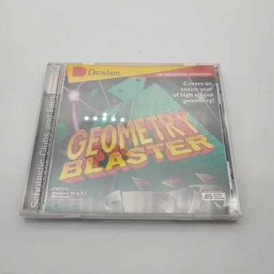 Davidson Geometry Blaster The Math Educational Advantage PC CD Rom Computer Game - Image 1 of 4