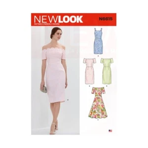 New Look Sewing Pattern N6615 Misses' Dresses Bodycon Dress With Waist Seam - Picture 1 of 2