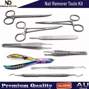 9 PCS Toenail Removal Instruments Cuticle Nipper Cutter Podiatry Nail Procedure - Bild 1 von 10