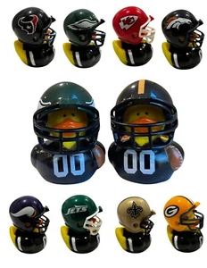 NFL Team Football Rubber Duck with Custom Helmet - Pick Your Favorite Team! - Picture 1 of 22