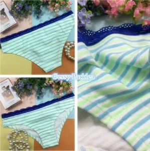 SN-F5-3 Women's BONDS Cotton Stripe Hipster Bikini with Lace trim 8 10 AU - Bild 1 von 6