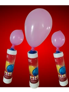 1 - 10 Luftballonpumpe Pumpe Luftballons Ballonpumpe inkl. Luftballons ca. 21 cm - Bild 1 von 4