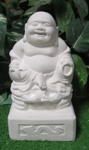 3537 Laughing Zen Buddha Pu-Tai On Base Statue Latex Fiberglass Mold Concrete - Picture 1 of 6