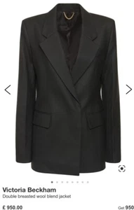 Victoria Beckham - Double breasted wool blend jacket - Picture 1 of 4
