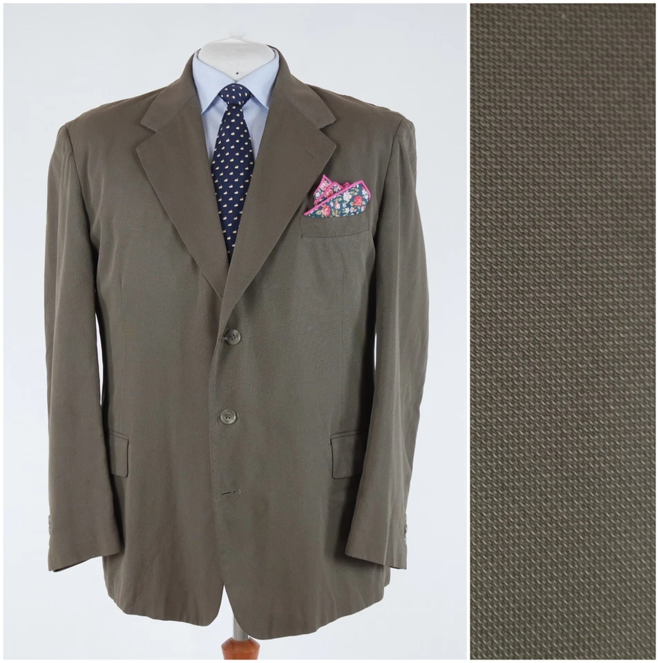Abrigo deportivo vintage para hombre 48R talla EE. UU. JOHN HENRY chaqueta blazer marrón Foto 1 de 4