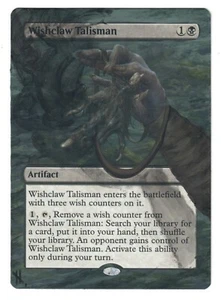 Wishclaw Talisman Altered Art MTG Magic Card Commander CEDH Throne of Eldraine - Picture 1 of 1