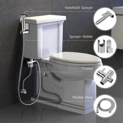 Handheld Douche Bidet Toilet Jet Spray Muslim Hygienic Shattaf Shower Hose Kit