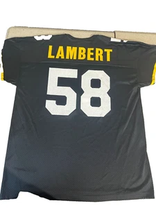 Jack Lambert Champion Authentic Athletic Jersey Black Size 48 NFL Memorabilia Ma - Picture 1 of 5