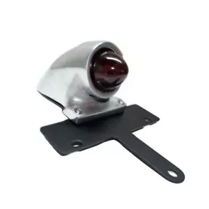 Universal Round LED Motorcycle Tail Brake Light For Harley Bobber Chopper Custom - Picture 1 of 8