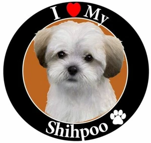 I love my Shihpoo Magnet (Verwendung auf Fahrzeug, Kühlschrank, Spind, Aktenschrank) - Bild 1 von 1