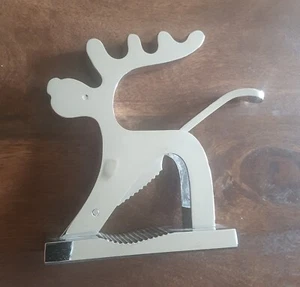 Design Nussknacker Elch Rentier Chrom - Bild 1 von 4