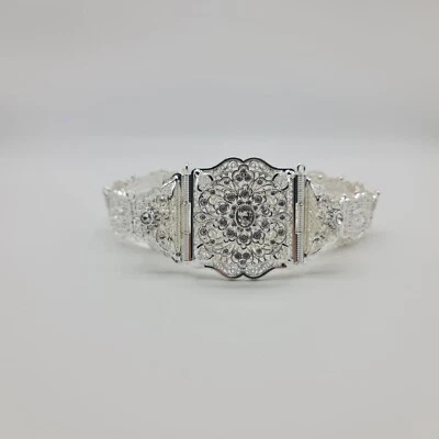 Silber Orientalischer Metallgürtel für Takschita/Ballkleid Kürzbar Schmuck  - Bild 1 von 4