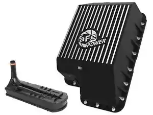aFe Pro Series Transmission Pan Machined Fins Fits 94-10 Ford SD 7.3L 6.0L 6.4L - Picture 1 of 10