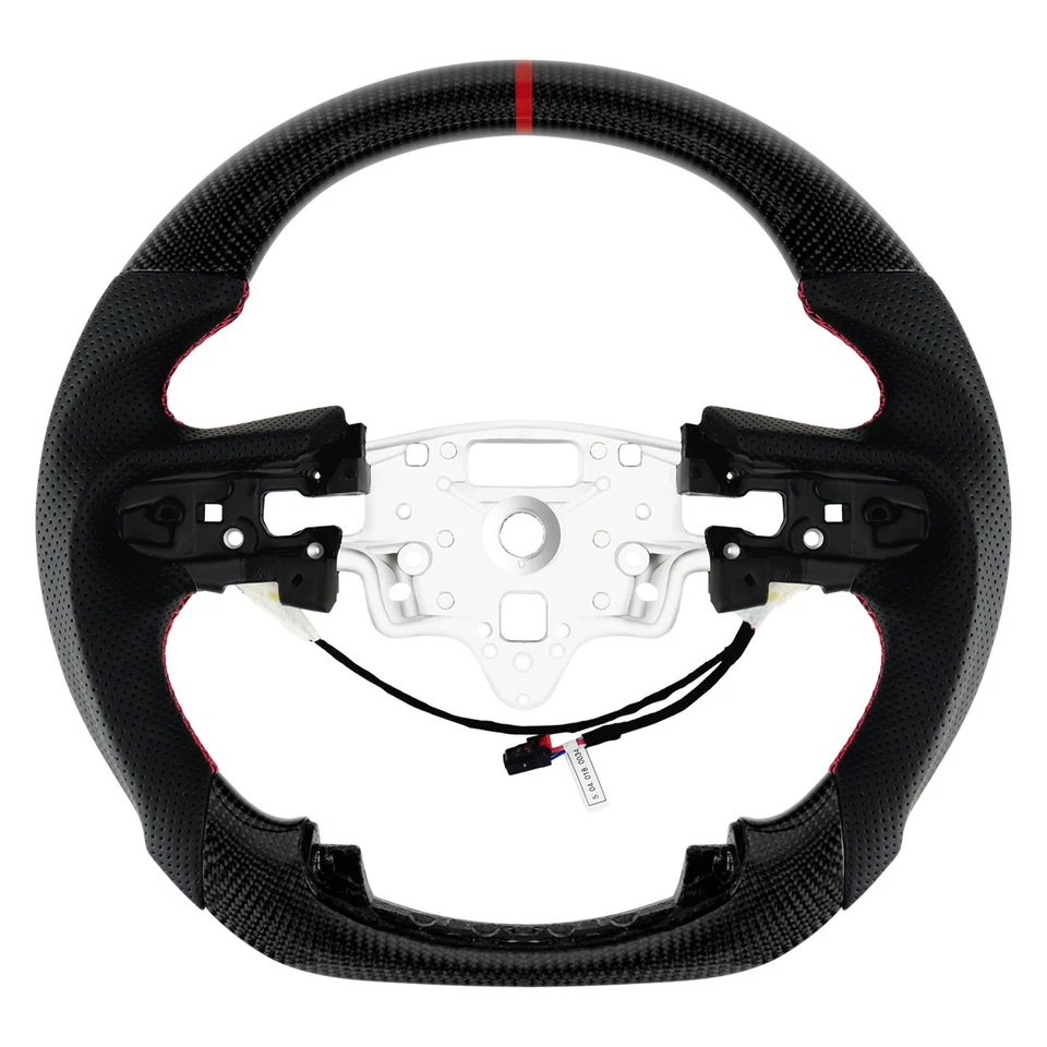 Real Carbon Fiber Steering Wheel For Chevrolet Silverado Blazer 2019+ w/Heated - Image 1 of 4
