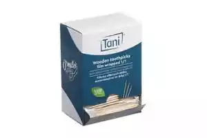 Palillo de dientes de madera embalado en caja dispensadora en lámina transparente 1/1 1000 uds. FSC® 100 % - Imagen 1 de 1