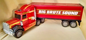 KENWORTH TRUCK SEMI TRACTOR TRAILER 2 PC BUDDY L BIG BRUTE SOUND 1980'S BATT OP. - Picture 1 of 20