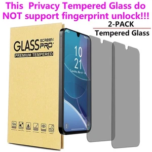 Protector de pantalla de vidrio templado antiespía antiespía para Samsung Galaxy A14 4G/5G - Imagen 1 de 16