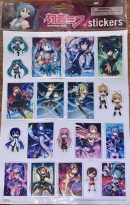 HATSUNE MIKU ~ 1er Pack 20 Puffy 3D Aufkleber ~ Anime Kunst von Kaze-Hime ~ NEU, VERSIEGELT - Bild 1 von 2