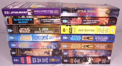 Star Wars Paperback Book Lot of 14 Vintage 90's - Han Solo, Young Jedi Knights + Foto 1 de 4