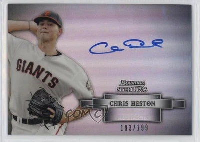 2012 Bowman Sterling Prospect Auto Refractor /199 Chris Heston #BSAP-CHE Auto - Image 1 of 2