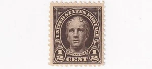 BRIEFMARKEN US SCOTT 551 "Nathan Hale" 1/2 CENT 1925 MH - F - Bild 1 von 1