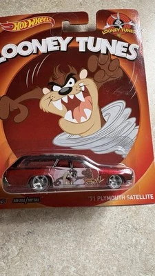 Hot Wheels '71 Plymouth Satellite Tasmanian Devil - литая модель Looney Tunes - Изображение 1 из 4