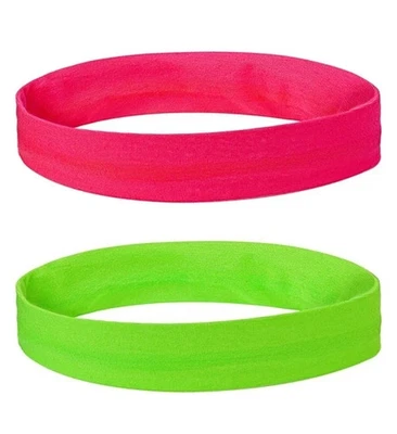 WIDMANN S.R.L. Stirnbänder Neon Pink und Grün Stirnband 80er Jahre Party Accessoires 120583113