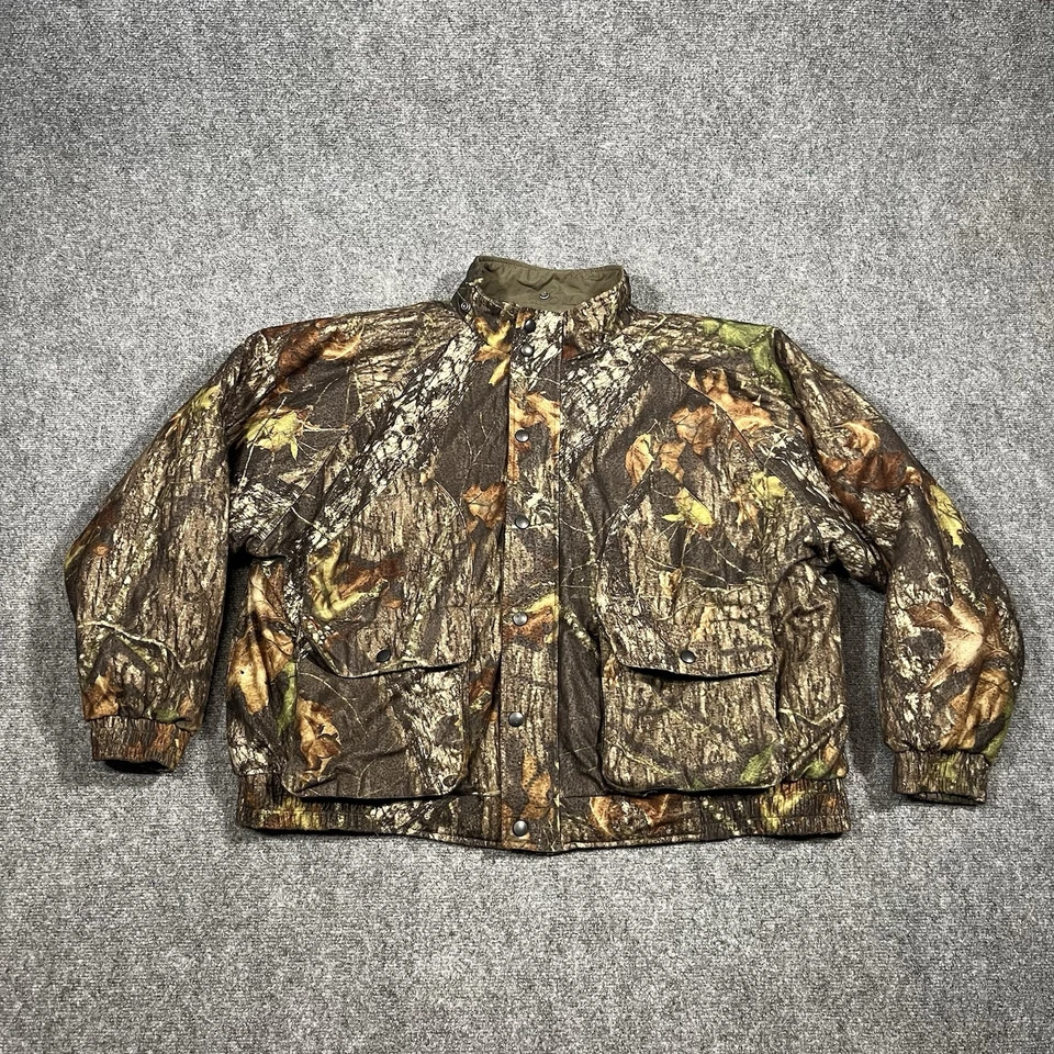 Game Winner Sports Wear Jacket Mens Extra Large Mossy Oak Breakup Camo Hunting - Image 1 of 4
