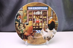 Guy Buffet Tuscan Storefronts La Cacioteca  Porcelain 10.9" Dinner Plate Germany - Picture 1 of 4