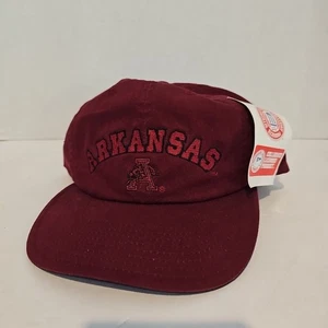 Vintage Arkansas Razorbacks Mütze Kappe verstellbar neu rot College Football Herren - Bild 1 von 8