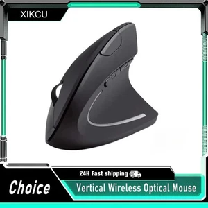 6 Button Vertical Mouse Ergonomic 2.4GHz Wireless 3 Adjustable DPI 800/1200/1600 - Picture 1 of 6