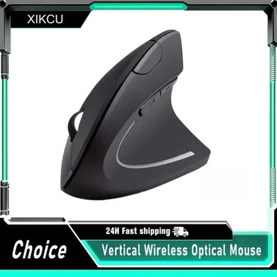6 Button Vertical Mouse Ergonomic 2.4GHz Wireless 3 Adjustable DPI 800/1200/1600 - Image 1 of 4