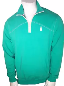 Cutter & Buck Medium Green Cotton/Spandex LS Pullover McArthur Milk Bottle Logo - Picture 1 of 7