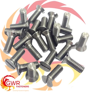 8BA 303 Viti a macchina svasate a fessura in acciaio inox precisione 8 bulloni BA - Foto 1 di 1