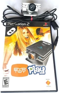 ORIGINAL SONY PLAYSTATION 2 PS2 SILVER EYE TOY DIGITAL CAMERA ACCESSORY & GAME! - Picture 1 of 9