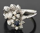 2.00 Ct Round Cut Simulated Sapphire Wedding Vintage Ring 14k White Gold Plated
