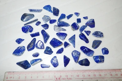 Tumbled Nice Blue Lapis Lazuli Stone 103.6 gram Lot 47 pcs 0.2 to 5.8 g - Image 1 of 4