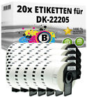 20x Etiketten kompatibel Brother P-Touch QL-1050N 1060N 500A 550 570 650 700