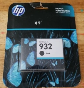 HP 932 schwarze Tintenpatrone VERSIEGELT Ablaufdatum: 5/2016 brandneu fabrikversiegelt - Bild 1 von 6