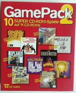PC GamePack 2 (1997) - 10 Super Spiele auf 11 CD-ROMs: Flugsimulator, Schach uvm - Bild 1 von 6