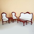 1/12 Wood Dollhouse Living Room Set Combination Furniture Children