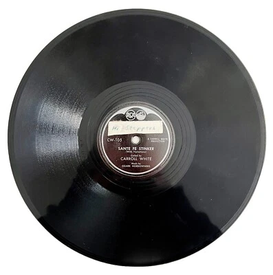 Carroll White Sante Fe Stinker 78 Record 1950s 10" Ozark Hoedowners VRF78 - Bild 1 von 2