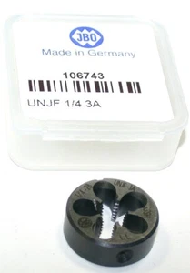 JBO 1/4"-28 UNJF-3A Adjustable Steel Thread Die 106743 Made in Germany New - Picture 1 of 2