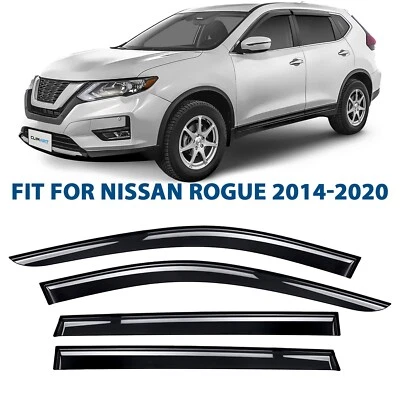 Protectores de lluvia viseras de ventilación para Nissan Rogue 2014-2020 Foto 1 de 4