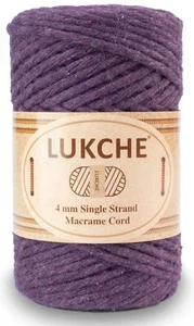 4mm Single Strand Macrame Cord Rope 82 Yards Colored Macrame Rope Cotton Rope... - Picture 1 of 8