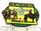 Vintage Dakota Północna The Peace Garden State Kurtka Naszywka Buffalo Bison Kowboj